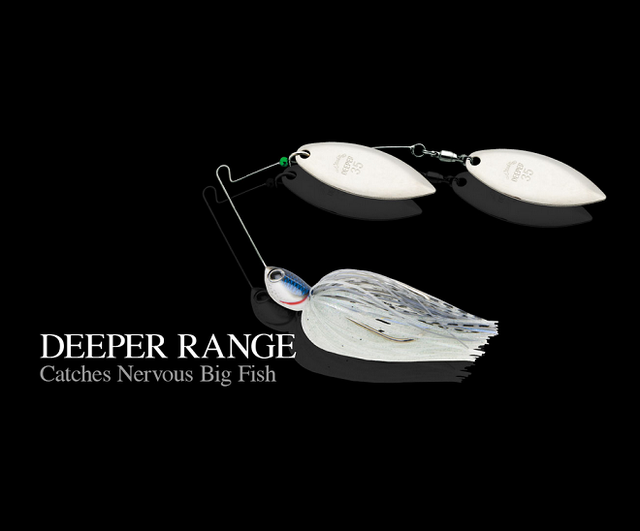 弱波動系スピナーベイト【ディーパーレンジ】1/4ozタイプに2024年新