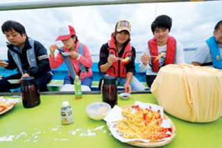食事風景の写真