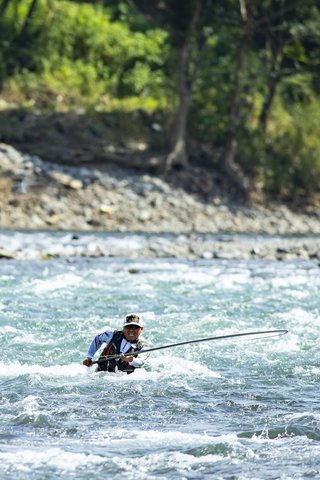 田嶋剛】日本一の激流・球磨川で尺鮎に挑む【がま鮎 パワースペシャルV】