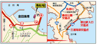 乗船場の地図