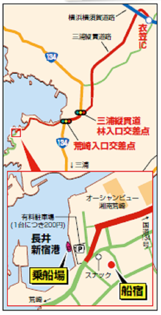 乗船場の地図