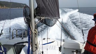 船が走る様子の写真