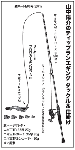 アオリイカ 理論派 山中陽介のティップ ラン