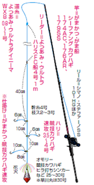 がまかつ 磯カワハギパーフェクト仕掛 - その他釣り具