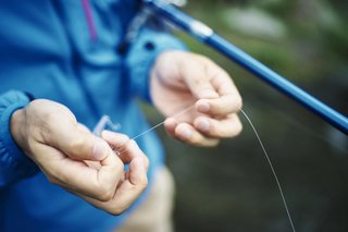 釣り人の手元の写真