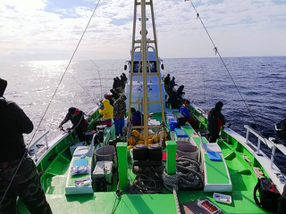 船デッキの写真