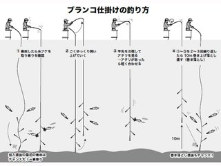 ブランコ仕掛けの釣り方
