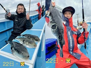 【釣果速報】千葉県宝生丸で3.10kgのジャンボサイズをはじめ良型主体中心でトラフグヒット！ポイントを熟知する船長が大満足の釣行をナビゲート！