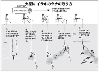 タナの取り方の図