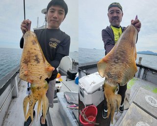 【釣果速報】福岡県Happiness Ⅵで2㎏のアオリイカを確保！釣りスキルを着実に伸ばしてくれる船長は釣り人からの信頼大！