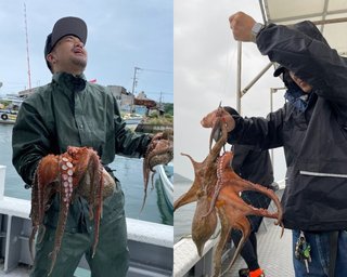 【釣果速報】兵庫県白鶴丸でマダコ乗り乗り！強風でも好調で竿頭15匹ゲット！サイズも良型で今が釣りドキ！