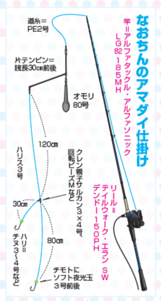 なおちんのアマダイ仕掛け