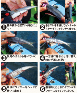 高槻流イワシエサの付け方