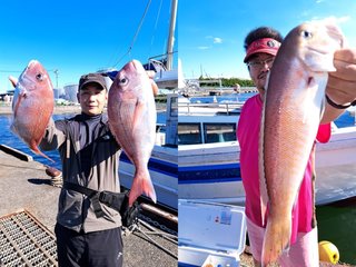 【釣果速報】静岡県SHINSEIMARUでマダイ全員安打達成！仲間とわいわい釣りを楽しみたいならSHINSEIMARUに決まり！