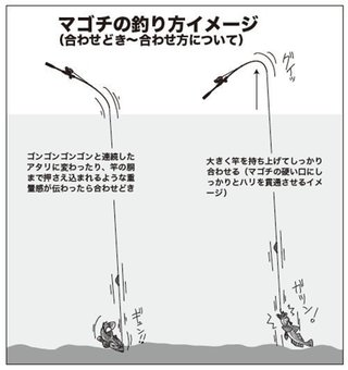 釣り方のイメージ図