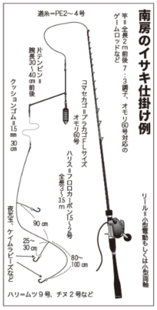 南房のイサキ仕掛け例