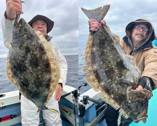 【釣果速報】千葉県松栄丸でヒラメ全員ゲット＆4.0kgの大板出た！連日安打継続中の今が乗りドキ！