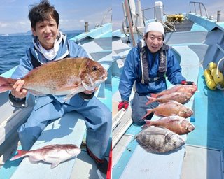 【釣果速報】神奈川県浅吉丸でマダイ全員安打＆2.5kgの良型ゲット！クロダイやメジナも交じり豪華なお土産に！夏の釣行ならこの船に決まり！