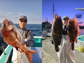 【釣果速報】千葉県富士丸でマダイ上がる！アオハタ・ハタ・ウッカリカサゴ・サバなどゲストも多種多様！充実の釣行をお約束します！