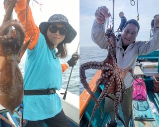 【釣果速報】兵庫県海蓮丸で全員マダコGET達成！60cmの巨大タコも！好調の今、ぜひ乗船予約を！