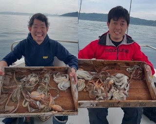 【釣果速報】兵庫県ニコガオ丸でマダコ乗り乗り！好調で竿頭20匹ゲット！サイズも良型で今が釣りドキ！