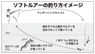 ソフトルアーの釣り方イメージ