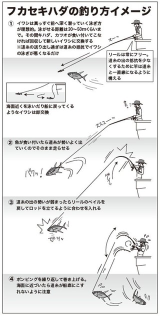 釣り方のイメージ図