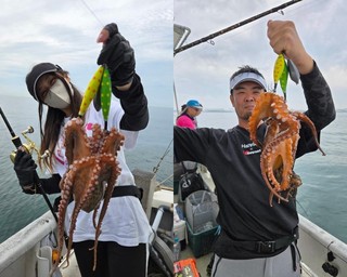 【釣果速報】兵庫県釣り船 福三郎でダイナミックな0.5kgマダコをキャッチ！好調な今、良型を狙いに行こう！