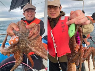 【釣果速報】兵庫県こうじん丸でマダコ三昧！竿頭はなんと15匹！サイズも1.20kgのキロオーバータコを筆頭に好調です！