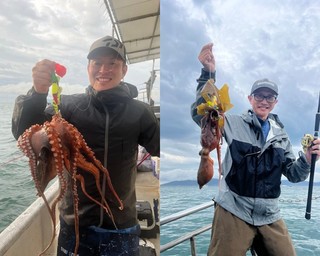 【釣果速報】兵庫県釣り船 福三郎でダイナミックな1.5kgマダコをキャッチ！好調な今、良型を狙いに行こう！