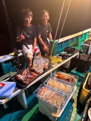 【釣果速報】和歌山県木下丸でアカイカの45杯超え！良型の高級アカイカは今が狙いどき！！