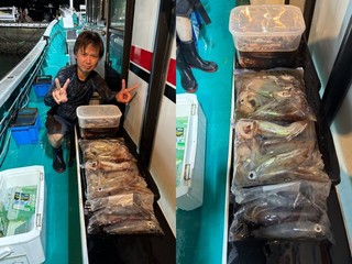 【釣果速報】和歌山県良栄丸でアカイカ・スルメイカGET！イカの機嫌が良い今が大漁のチャンス！