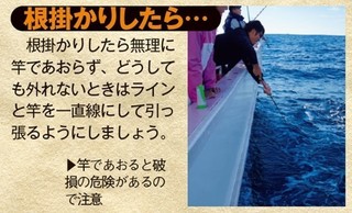 根掛かりした時の写真