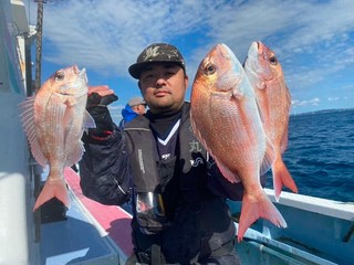 【釣果速報】千葉県梅花丸でマダイ好調！トップ12匹！今後はますます大鯛の数釣りが楽しめるそうですよ！