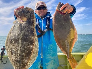 【釣果速報】千葉県太幸丸でヒラメゲット＆3.30kgの大板出た！連日安打継続中の今が乗りドキ！