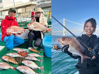 【釣果速報】船中50匹超え！兵庫県海蓮丸で大型マダイが釣れまくりってウワサ！今年一番の強烈なファイトで2025年を締めくくろう！