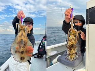 【釣果速報】千葉県赤沼丸で全員アオリイカGET達成！1.00kgの良型アオリイカも！好調の今、ぜひ乗船予約を！