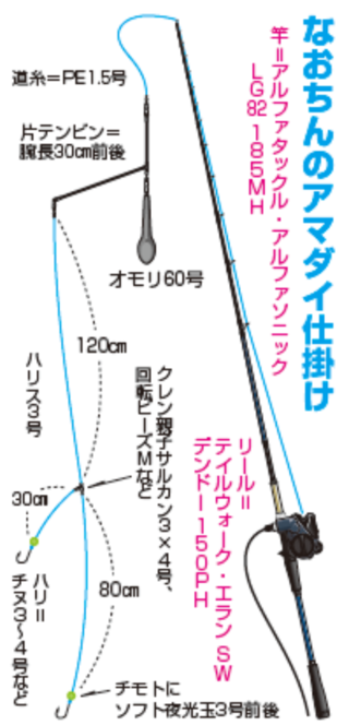 なおちんのアマダイ仕掛け