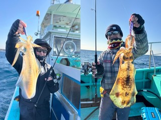 【釣果速報】神奈川県哲夫丸で1.10gの良型アオリイカをキャッチ！冬の絶品アオリイカを自分の手で釣り上げてみませんか？