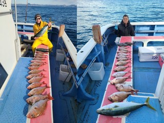 【釣果速報】神奈川県成銀丸で4.50kgワラサや1.50kgマダイなど大物確保！マダイ五目船で人気魚種を次々ゲット！巨大魚と出会える冒険へGO！