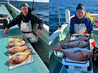 【釣果速報】神奈川県伝五郎丸で誰もがうらやむ2.20kgマダイをキャッチ！イナダ・クロダイも好釣！あなたも乗船してマダイ三昧しませんか？