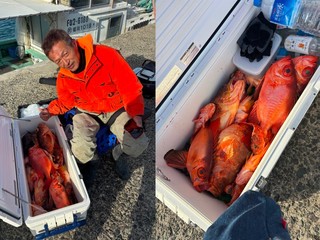 【釣果速報】クーラーボックスが真っ赤っ赤！良型ボッコ爆釣でトップは2.80kgをゲット！福岡県成幸丸の勢いに今後も期待大！