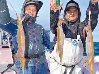 乗れば肉厚良型ぞろい　南房の春ヤリイカ本番