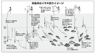 初島沖のイサキ釣りイメージ