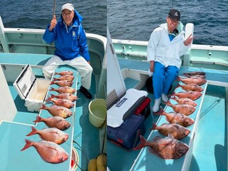 【釣果速報】神奈川県伝五郎丸でマダイ大健闘！良型2.20kgマダイゲット達成！仲間と新しいターゲットを狙った釣りに挑戦しませんか？