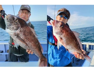 【釣果速報】千葉県新幸丸で3.70kgの大型マダイをキャッチ！ヒラマサのアタリも好調！人気者を一気にゲットできるリレー船が今、大人気！