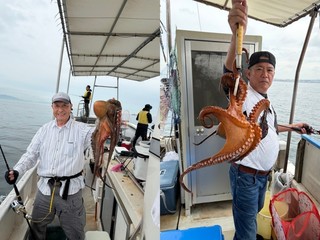 【釣果速報】兵庫県釣り船 福三郎でタコトップ30匹！2.10kgの良型もキャッチ！今後さらなる好釣果が見込める予感！        