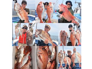 【釣果速報】茨城県不動丸で特大マダイ爆釣！？ゲストも豪華！クーラー満タンの釣果に釣り人大満足！