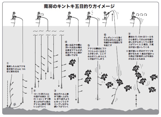 釣り方のイメージ図