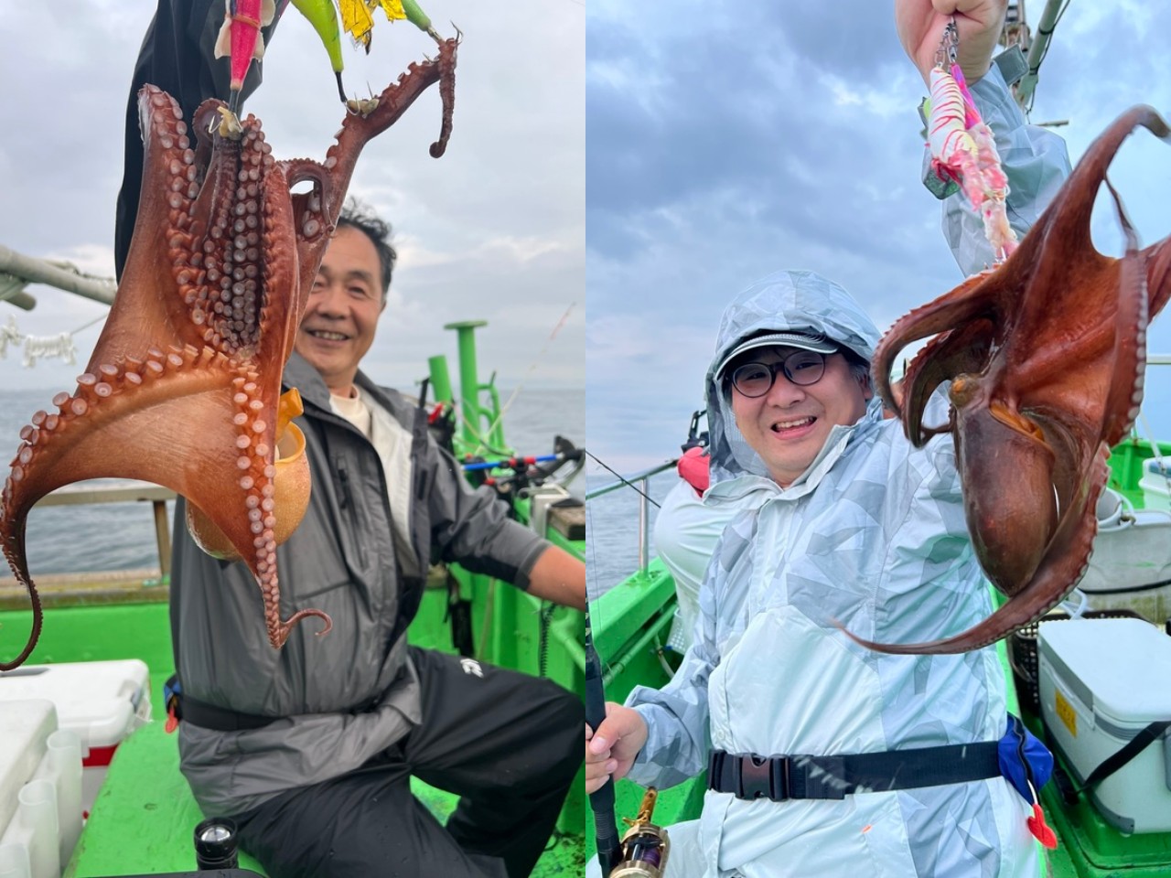 【釣果速報】茨城県第二つれたか丸でマダコ・アジGET！マダコTOP18匹、アジTOP匹22匹！このチャンスを逃さずに！
